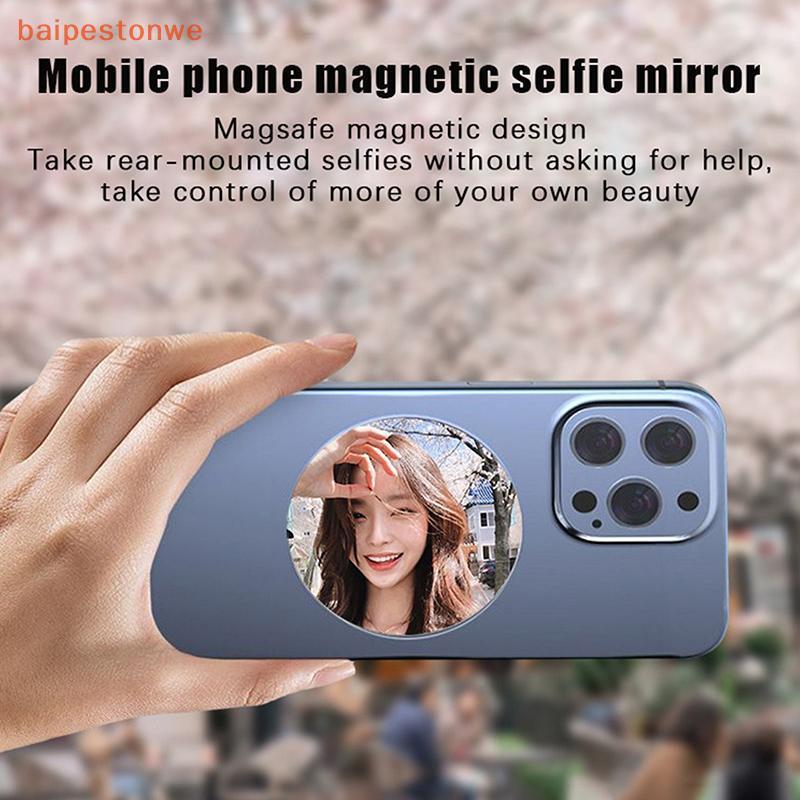 [baipestonwe] Espelho Magnético Convexo 10X Para Smartphones De Beleza De Alta Definição Streaming De Selfie Maquiagem A
