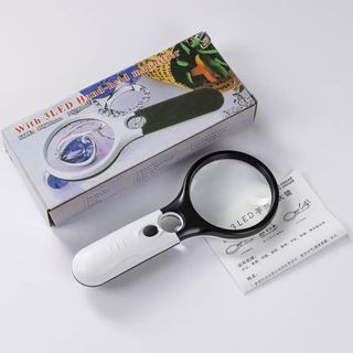 Lupa Portátil com 3 LEDs – Visão Clara e Precisa