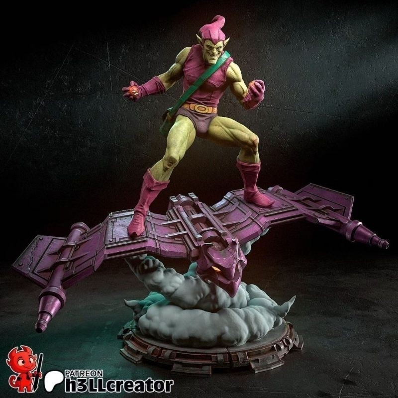 Duende Verde Goblin Green Action Figure Miniatura Estátua Colecionável Artesanal Boneco Escultura 3D