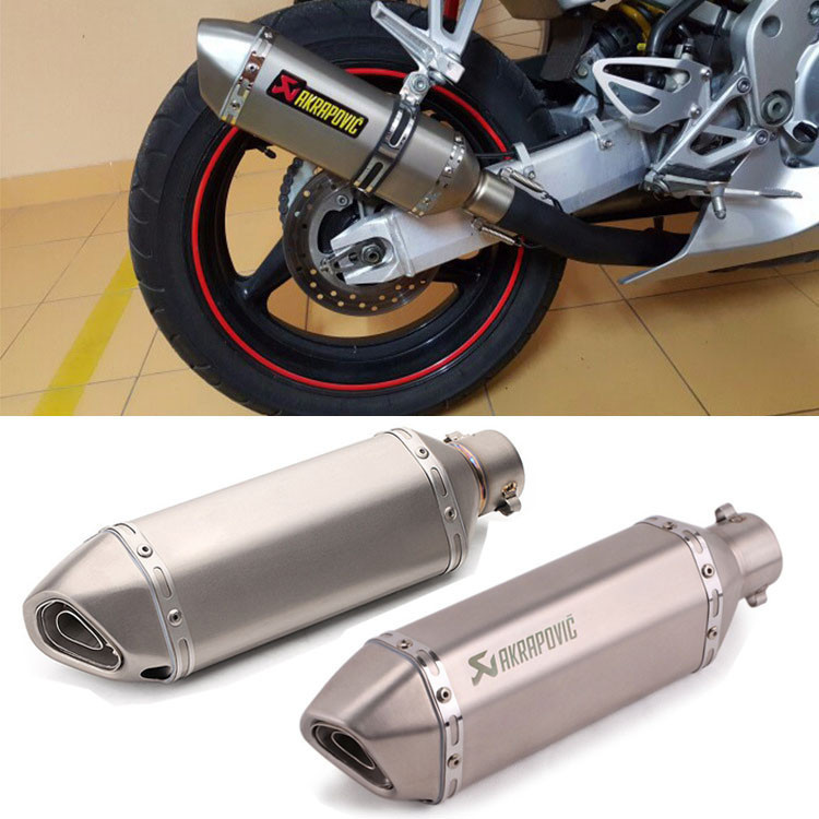 Silenciador De Escapamento Universal Para Motocicleta De 2 Polegadas Com DB Killer Removível