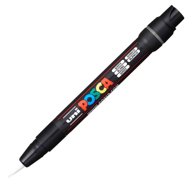 Caneta Posca Brush PCF-350 Branco uni-ball