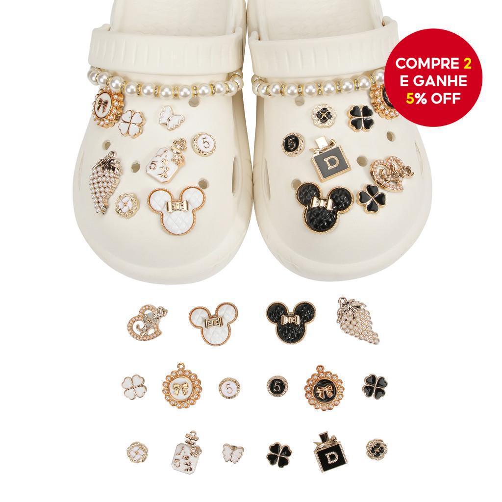 18 Peças Correntes De Amuletos De Sapato Para Crocs Crianças Faça Você Mesmo Acessórios De Clipe De Bota De Tornozelo Mu