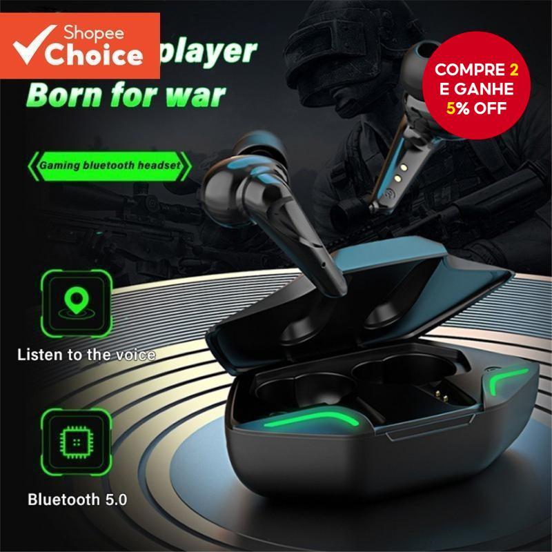 G11 Fones De Ouvido Para Jogos TWS Fone Bluetooth 0 Atraso Com Microfone Baixa Latência Cancelamento Ruído Música Sem Fi