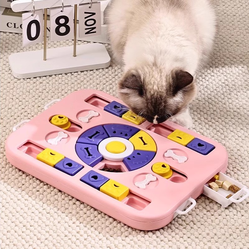Japão importado do japão gato brinquedos educativos voz vazando comida bola cães auto-feliz tédio aliviando acessível
