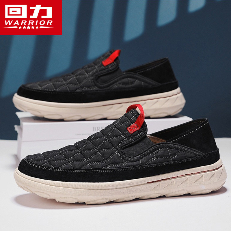 Puxar para trás outono sapatos masculinos sapatos preguiçosos sapatos casuais respirável velho pequim sapatos de pano ma