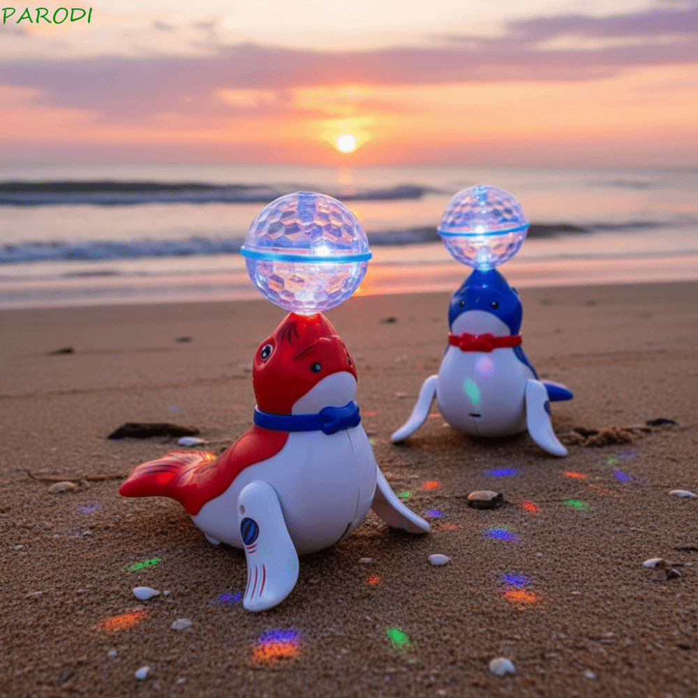 Paroi Stunt Top Ball , Design Leve E Fofo , Som Colorido , Brinquedo Elétrico De Leão Marinho , Função De Dança