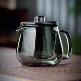 Conjunto de chá de vidro resistente ao calor bule Kung Fu conjunto de chá doméstico luz luxo High-End flor bule único po