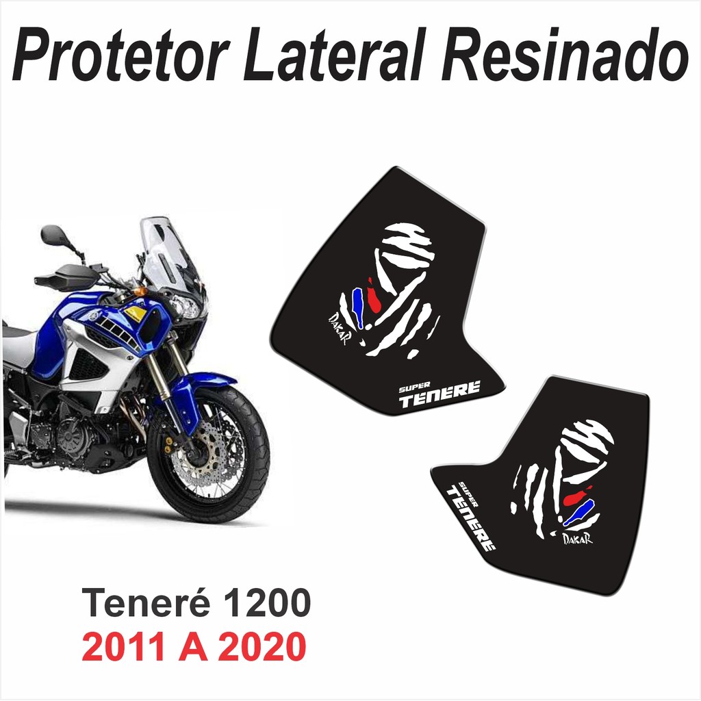 Adesivo Protetor Lateral do Tanque Resinado 3d Para Moto Yamaha Super Tenere 1200 de ano 2011 a 2020 M275