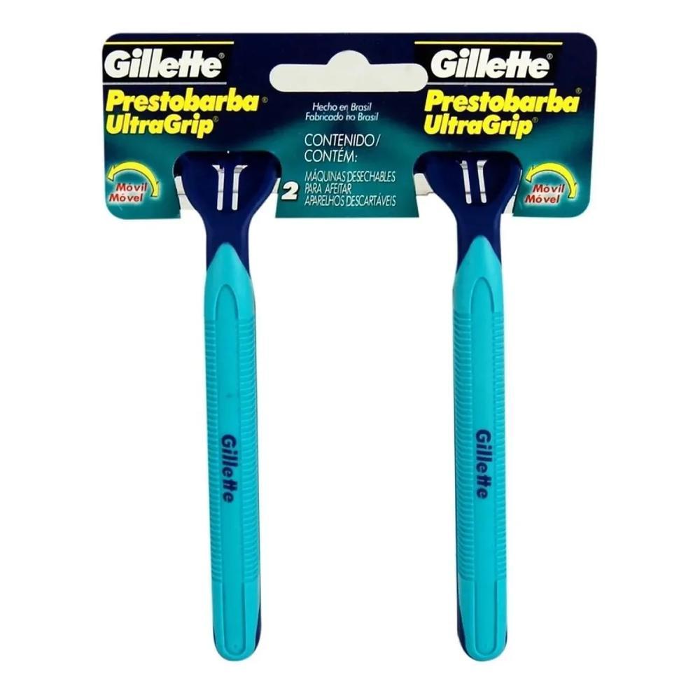 Aparelho de Barbear Gillette Prestobarba UltraGrip Móvel 2 Unidades