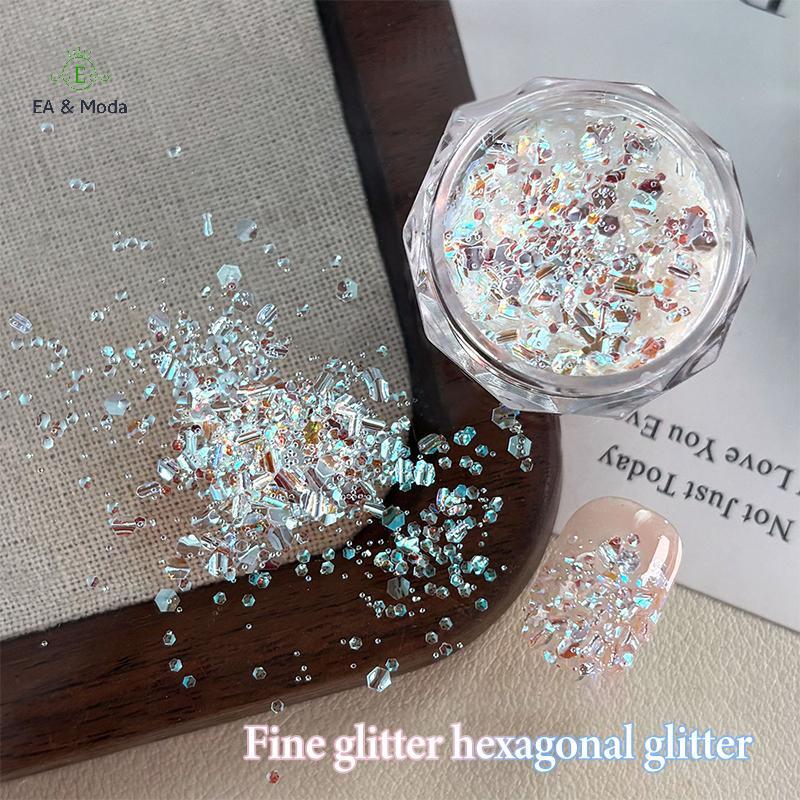 EA & Moda 1 Caixa Mini Espumante Prego Glitter Decoração De Unhas Acessórios De Design De Salão De Beleza DIY Nail Art .