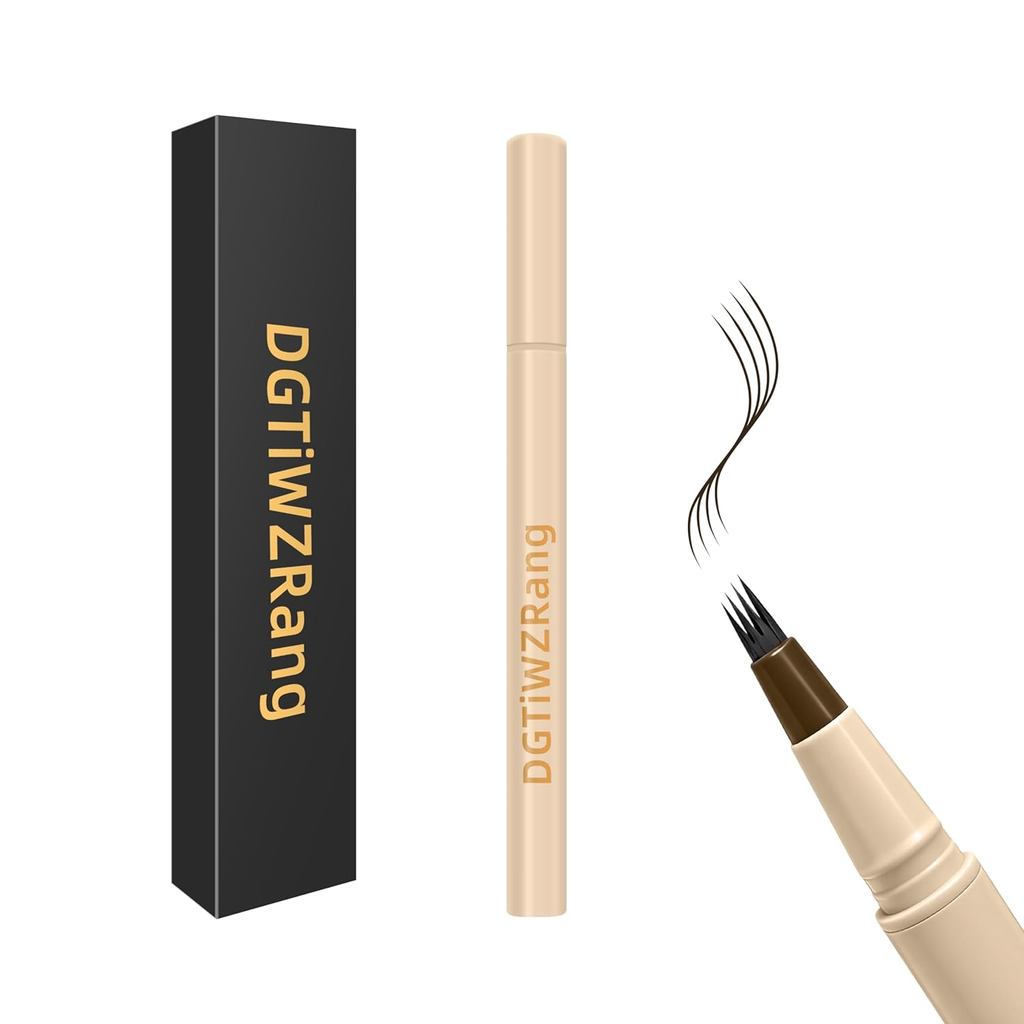 Caneta para Sobrancelhas para Mulheres, Lápis de Sobrancelha à Prova d'Água que Dura o Dia Todo, Caneta para Sobrancelha
