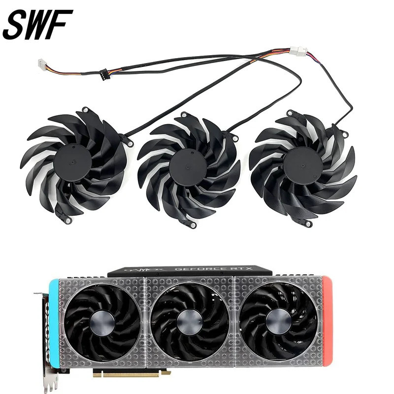 * Novo 90mm T129215ventilador De Resfriamento De Placa De Vídeo Su Para KFA2 GALAX RTX 3060 3070 3080 Ti 3090 GAMER OC V