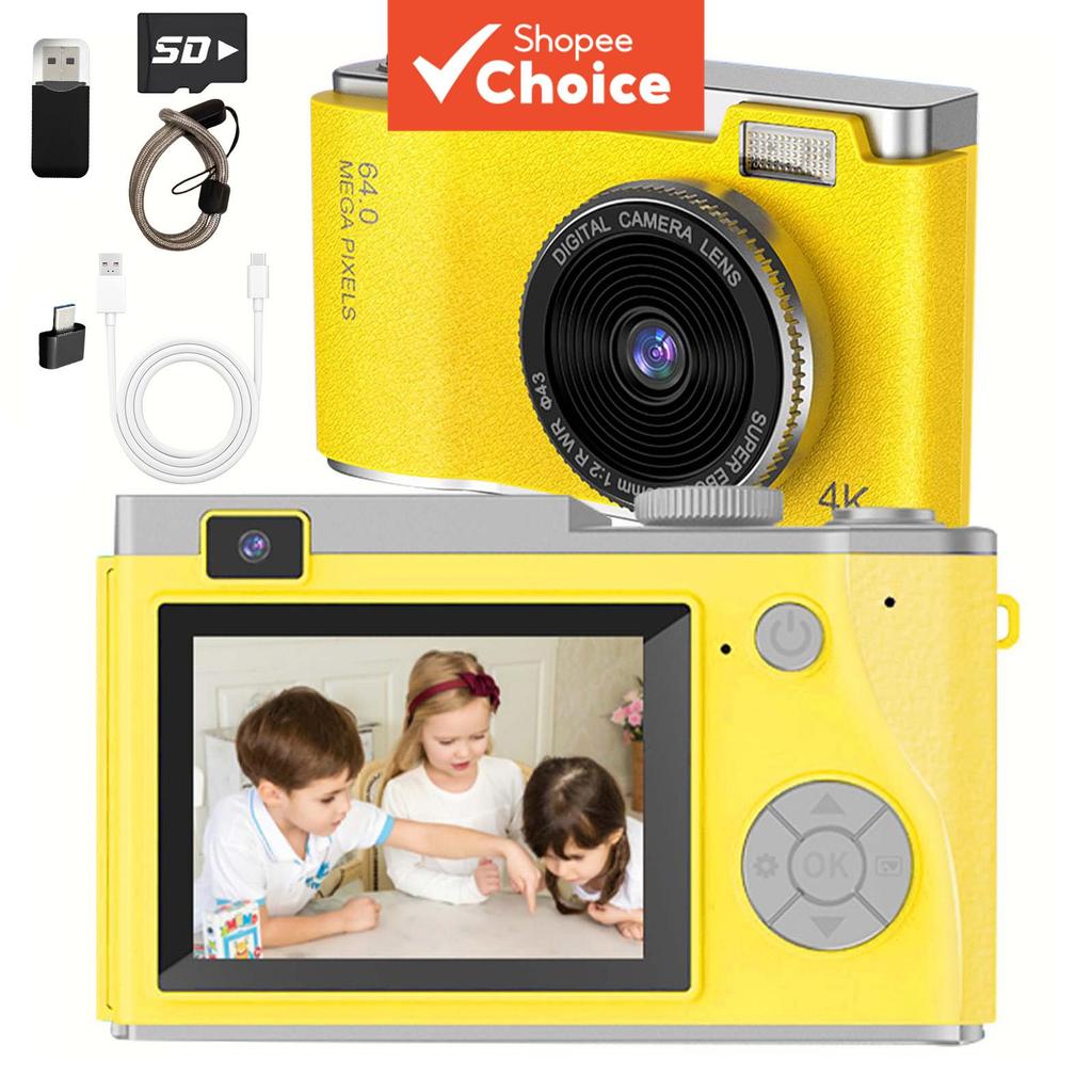 Câmera Infantil para Crianças 1080P HD, Câmera Digital Selfie para Fotografia com Cartão SD, Presente de Natal de