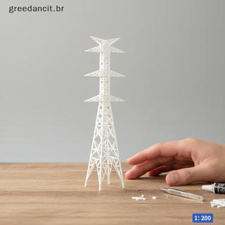 Torre De Energia Elétrica De Alta Tensão ABS Modelo 1 : 100 1 : 200 Poste Utilitário Em Miniatura Para De Cena Ferroviár