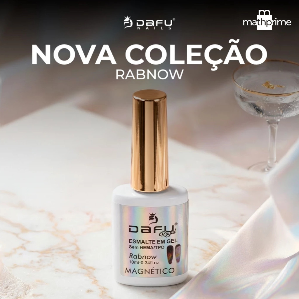 Esmalte Magnético Holográfico Dafu Royal Coleção Rabnow Efeito Cat Eyes Unitário Nail Sem TPO 10ml