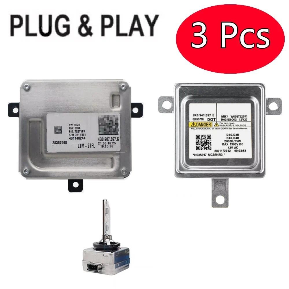 4G0907697G Para Módulo De Lastro De Xenônio VW Golf GTI Passat Audi A6 Com Lâmpada D3S 8K0.941.597 . E Novo