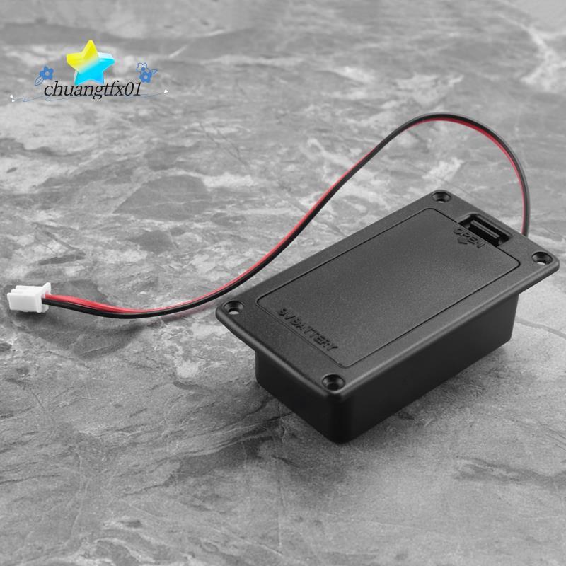 [Promover C] 9V Montagem Plana Guitarra Captador Ativo Bateria Capa Segurar Caixa De Armazenamento De Para Acessório De