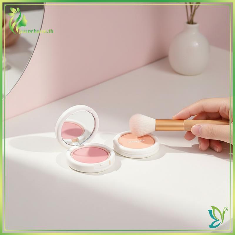 [Beleza] HERORANGE Monocromático Rosto Blush Paleta Pigmento Mineral Bochecha Pó Maquiagem Contorno Profissional Sombra