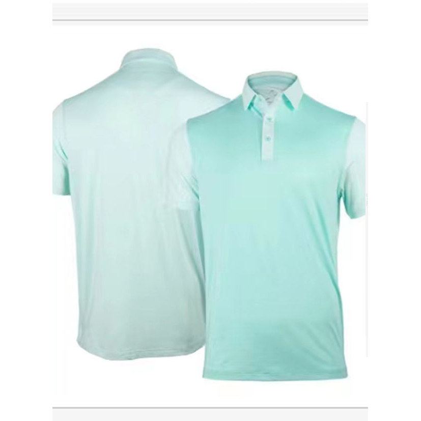 Gola Polo de manga curta ao ar livre golfe masculino de secagem rápida quatro lados elástico sensação de frio Anti-sol m