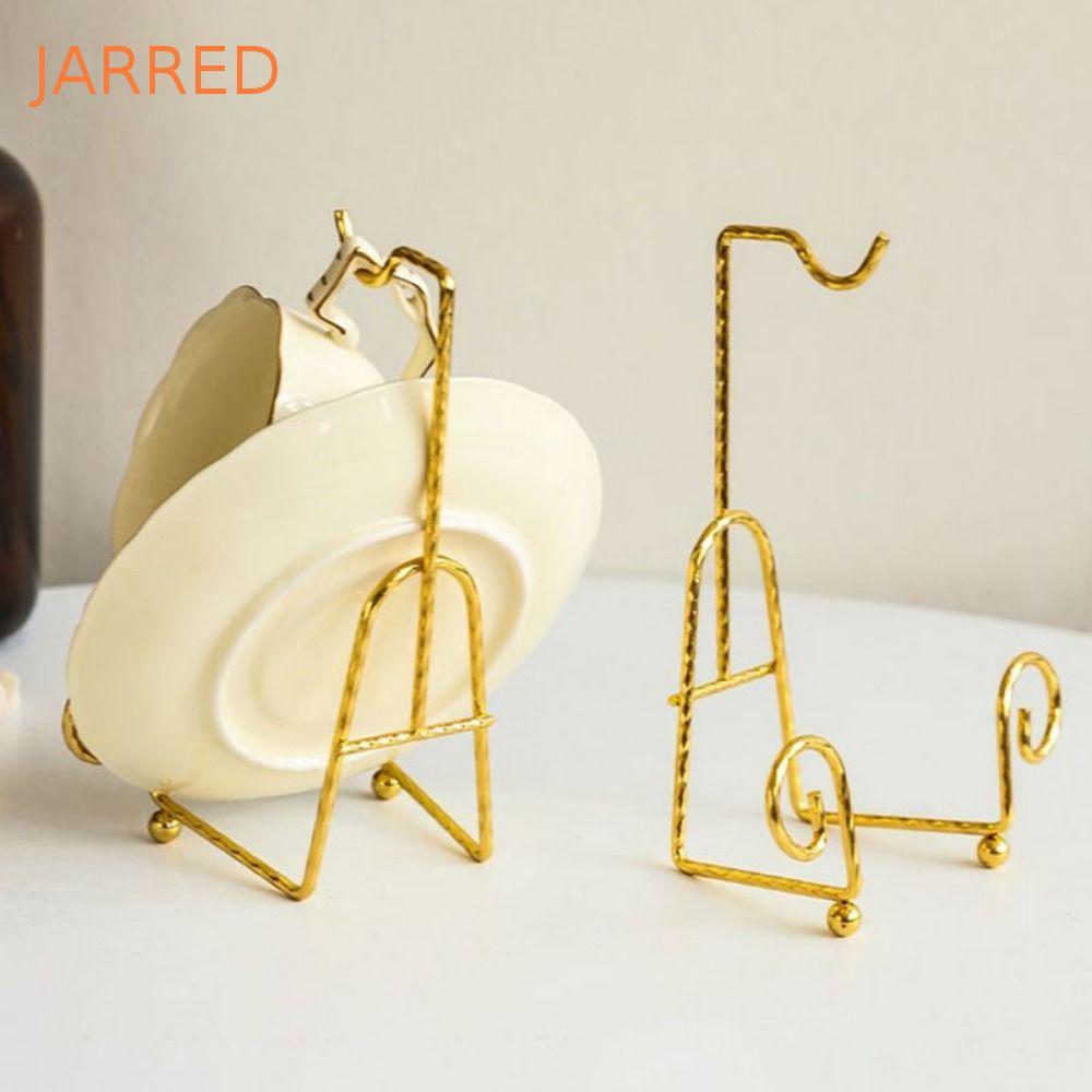 Rack De Exibição De Metal JARRED , Suporte De Caneca Moderno E Luxuoso Leve , Bandeja De Xícara De Chá Dourada Simples A