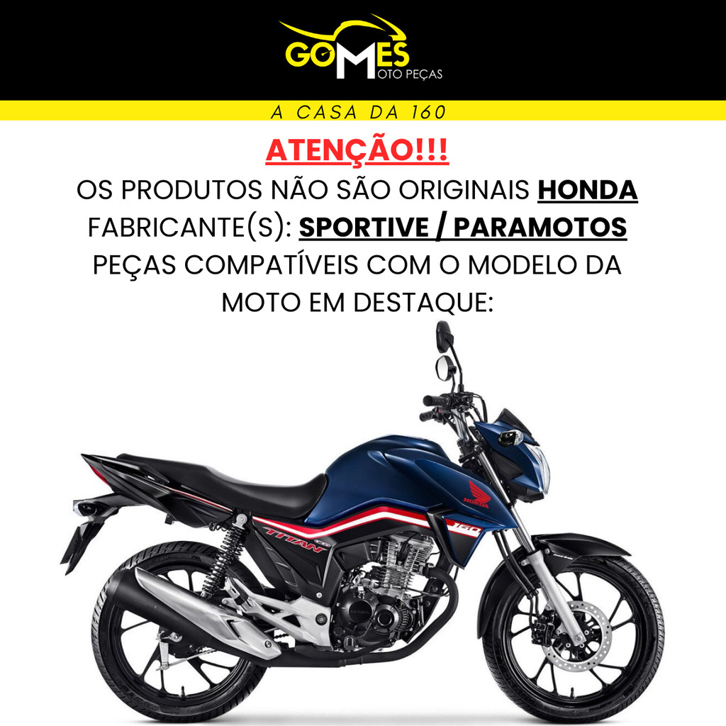 Kit Carenagem Asa Tanque Cg Titan 160 2016 até 2024 Mascara Frontal Bananinha Aranha Rabeta Traseira