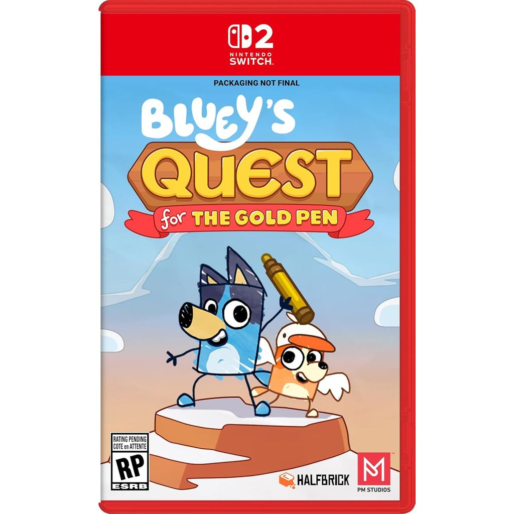 Blueys Quest for The Gold Pen Switch 2 Midia Fisica