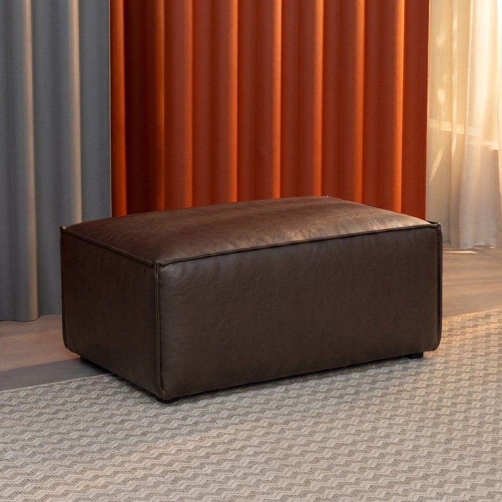 Puff Baobá 100cm CabeCasa MadeiraOriginals Courino Marrom