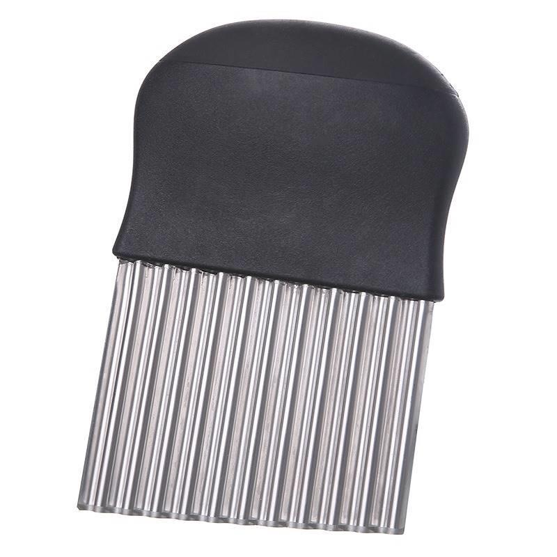 Faca ondulada com ponta de batata, faca de flor de batata, ferramenta útil para cortar batata, faca ondulada, cozinha, c