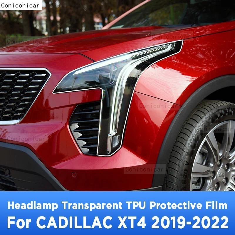 Para CADILLAC XT4 2019-2022 Farol Exterior Do Carro Anti-Risco Lâmpada Dianteira Transparente TPU Película Protetora Ace