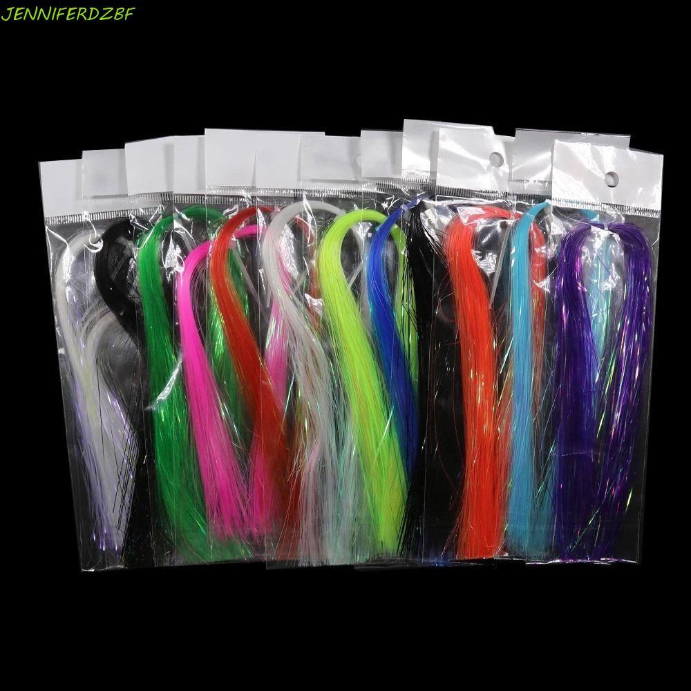 JENNIFERDZBF Fly Amarrando Tinsel Ferramentas De Pesca Acessórios Isca Com Mosca Brilhante Materiais Para Amarração De
