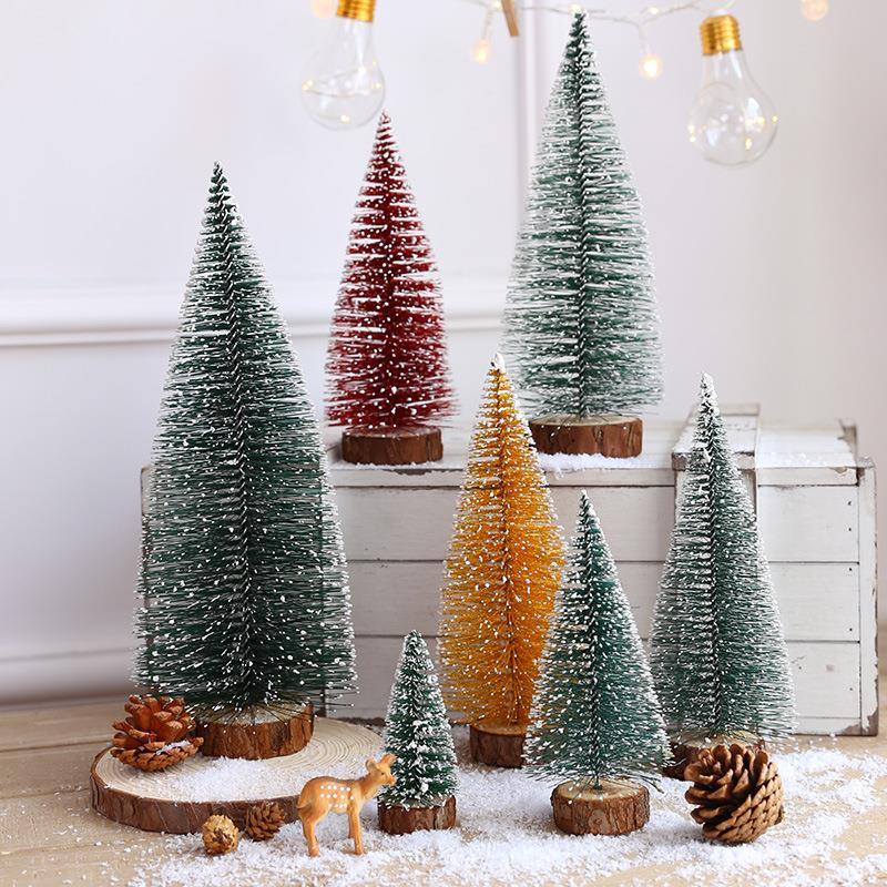 Decorações de natal decorações de natal decorações de natal doméstico árvores de natal ornamentos de mesa loja atmosfera
