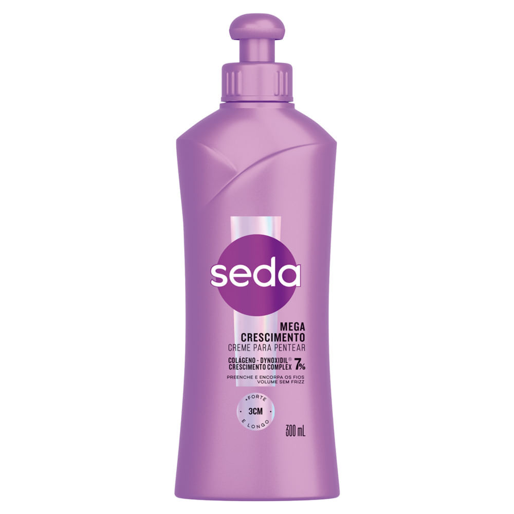 Creme de Pentear Seda Mega Crescimento Colágeno e Dynoxidil Crescimento Complex 7% 300ml