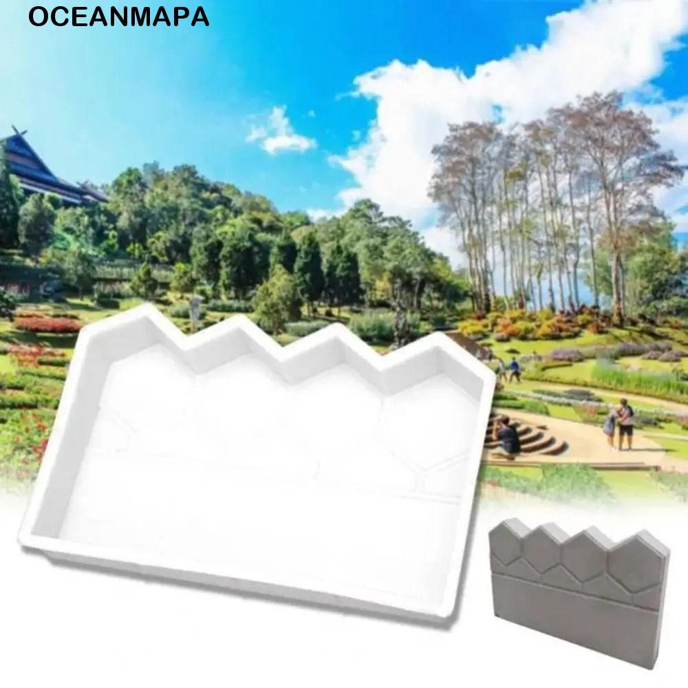Molde De Tijolo De Cimento Para Cerca De Jardim OCEANMAPA , Decorativo Plástico Antigo , Faça Você Mesmo