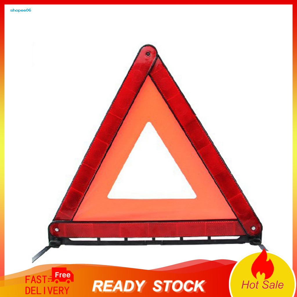 Emergency Reflector Warning Triangle or Car Eu Approved Foldable Reflective Safety Sign 200m Visibility Legal Standard f