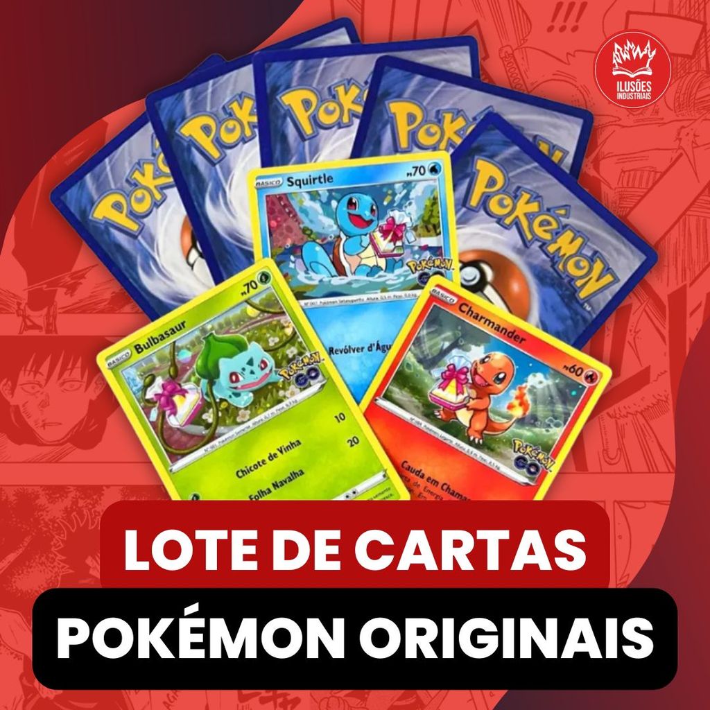Kit Lote Cartas Pokemon Originais Copag Cartinhas Sem Repetidas Figurinhas Cards Brinquedo Presente Infantil Custo Benef