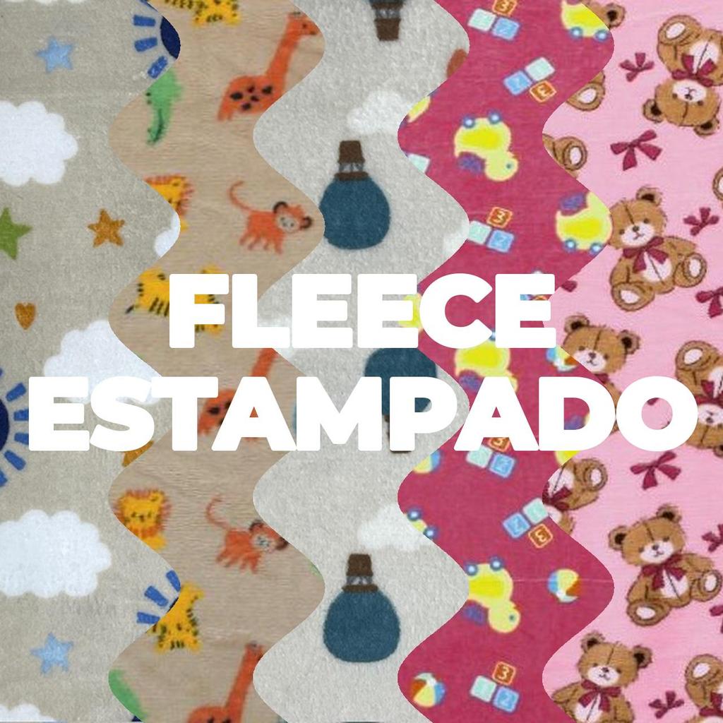 4 Metros Tecido Fleece Estampado Microsoft (4m x 1.60m)