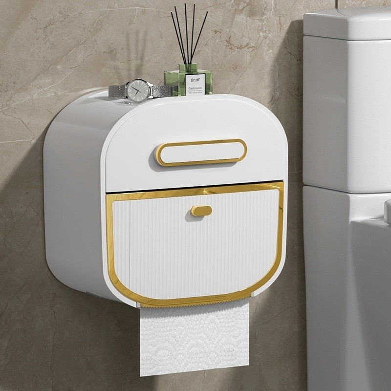 Dispensador de papel higiênico, acessórios de banheiro, caixa de papel higiênico, caixa de lenços TU5U