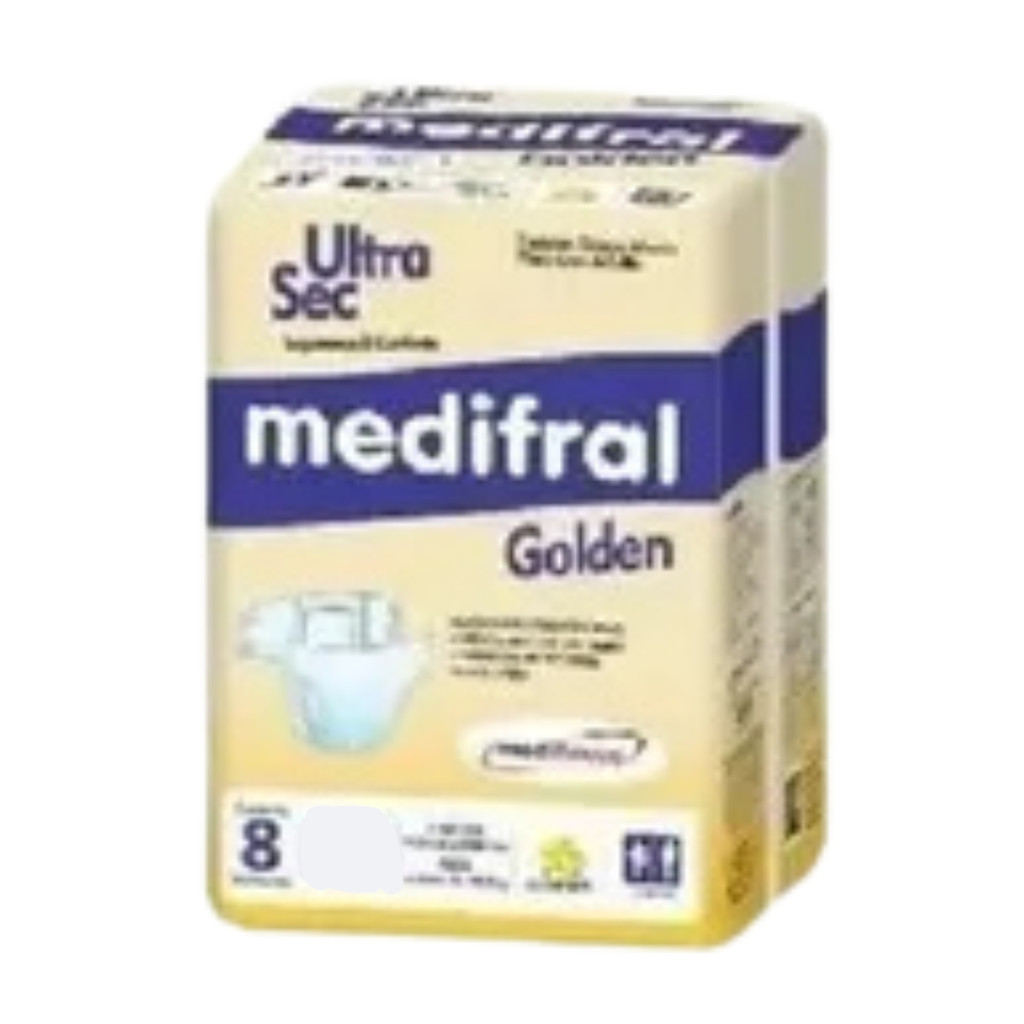 8un Fralda Geriátrica Descártavel EXG - Medifral Golden
