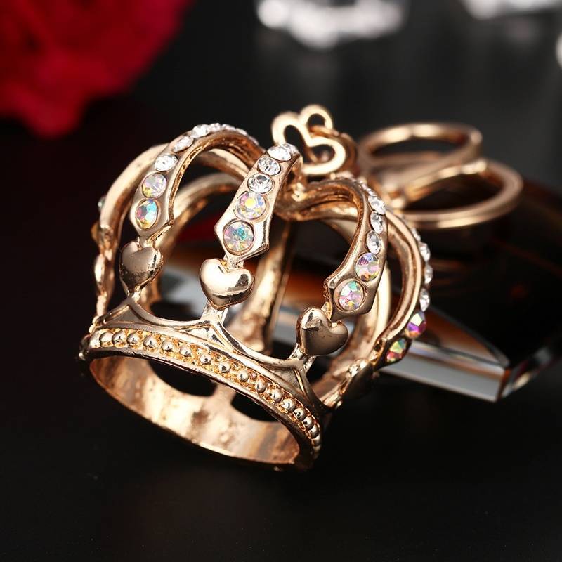 bbbrter Moda Coroa De Cristal Esmalte Metal Saco Pingente Porta-Chaves Chaveiro Para Carro Jóias Presente Bons Produtos