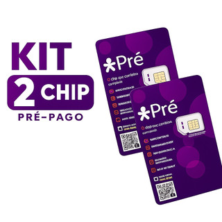 2 Chip Vivo 5G Pré Pago Triplo Corte | Qualquer DDD | Ativação Fácil e Rápida