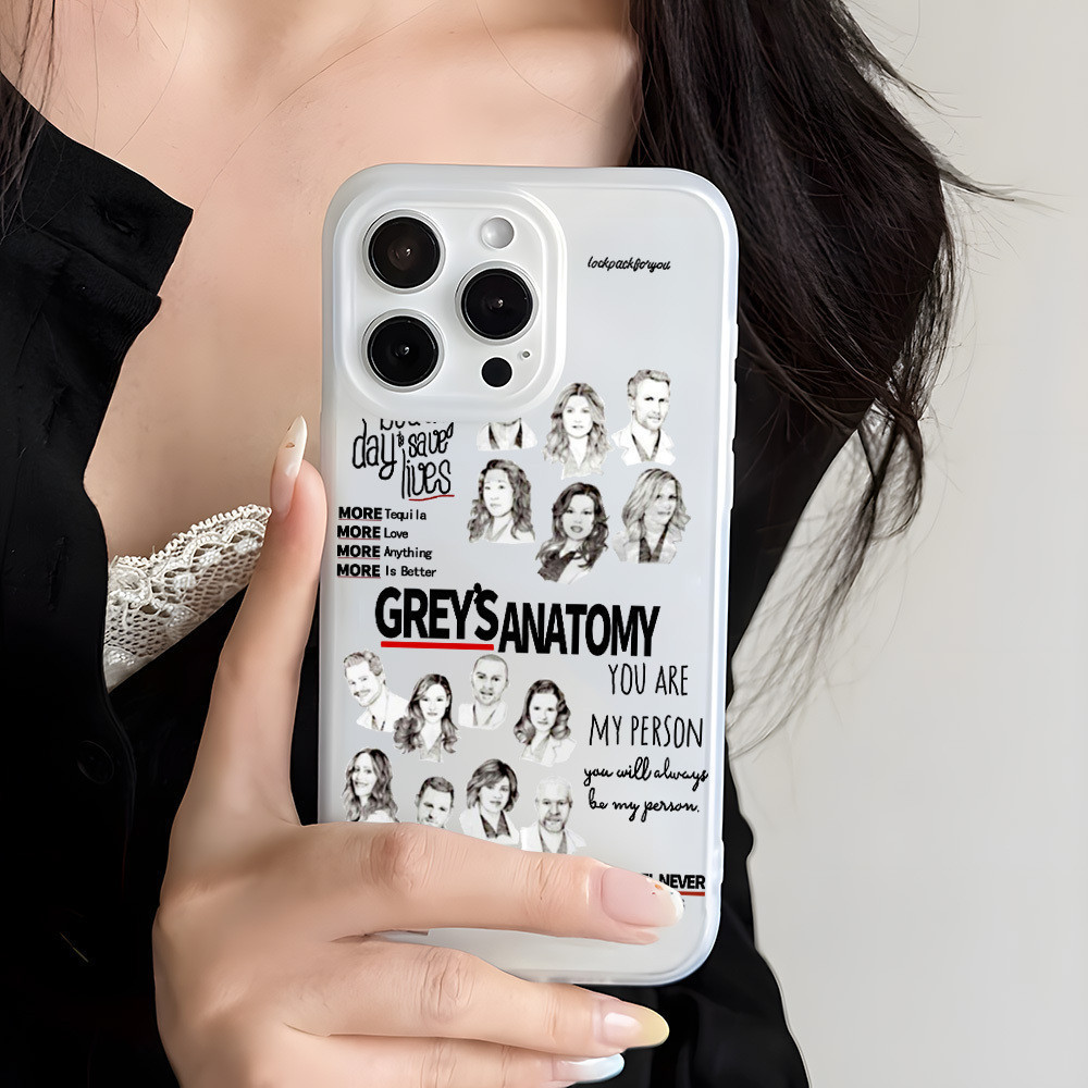 Capa de celular: Capa de celular criativa com design de ECG de enfermagem, adequada para iPhone 16 15 14 13 12 11 Pro M