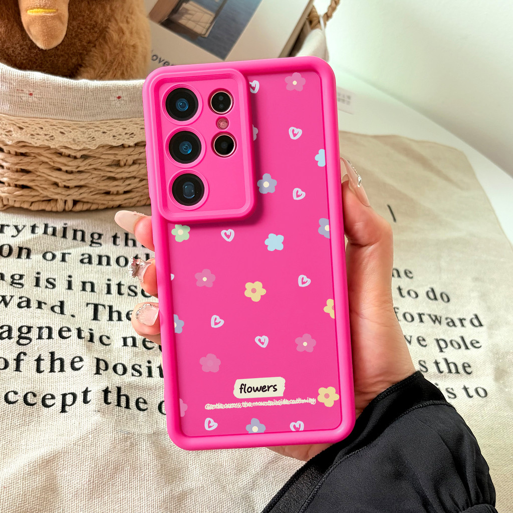Capinha Samsung S26 Ultra Luxo Feminina Rosa Pink Anti Impacto capa Samsung A56 S23 S24 S25 A55 A54 A35 A25 A15 #055M