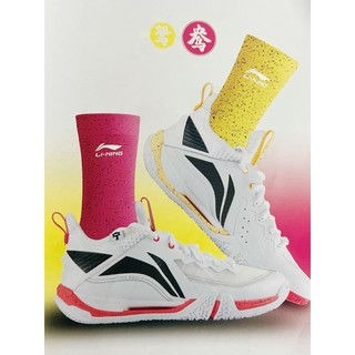 Novo estilo Li Ning meias de Badminton AWST065 meias de pato mandarim preto branco cor das mulheres dos homens correndo 