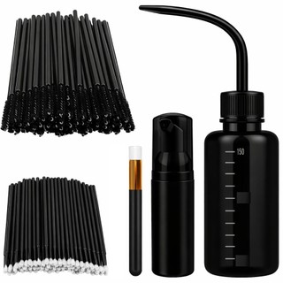 Kit Pump Pisseta Pincel Escovinha e Microbrush - Kit Limpeza Cilios Extensão Profissional…