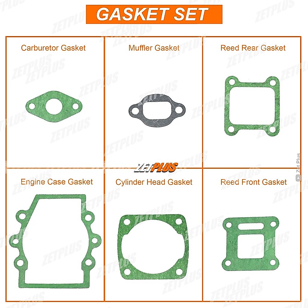 MESIN Conjunto Completo 50 cc PAKING/De Juntas ZK mini trail-cross gp atv minibikes Cortador De Grama De Tração De 2 Tem