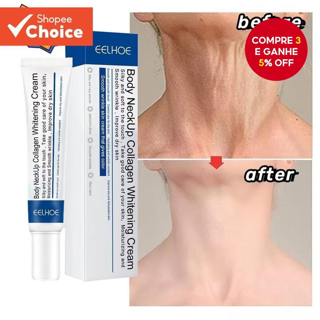 EELHOE Pescoço Anti-Rugas Creme Colágeno Remoção De Envelhecimento F irm Clareamento Iluminar Hidratante Cuidados Com A