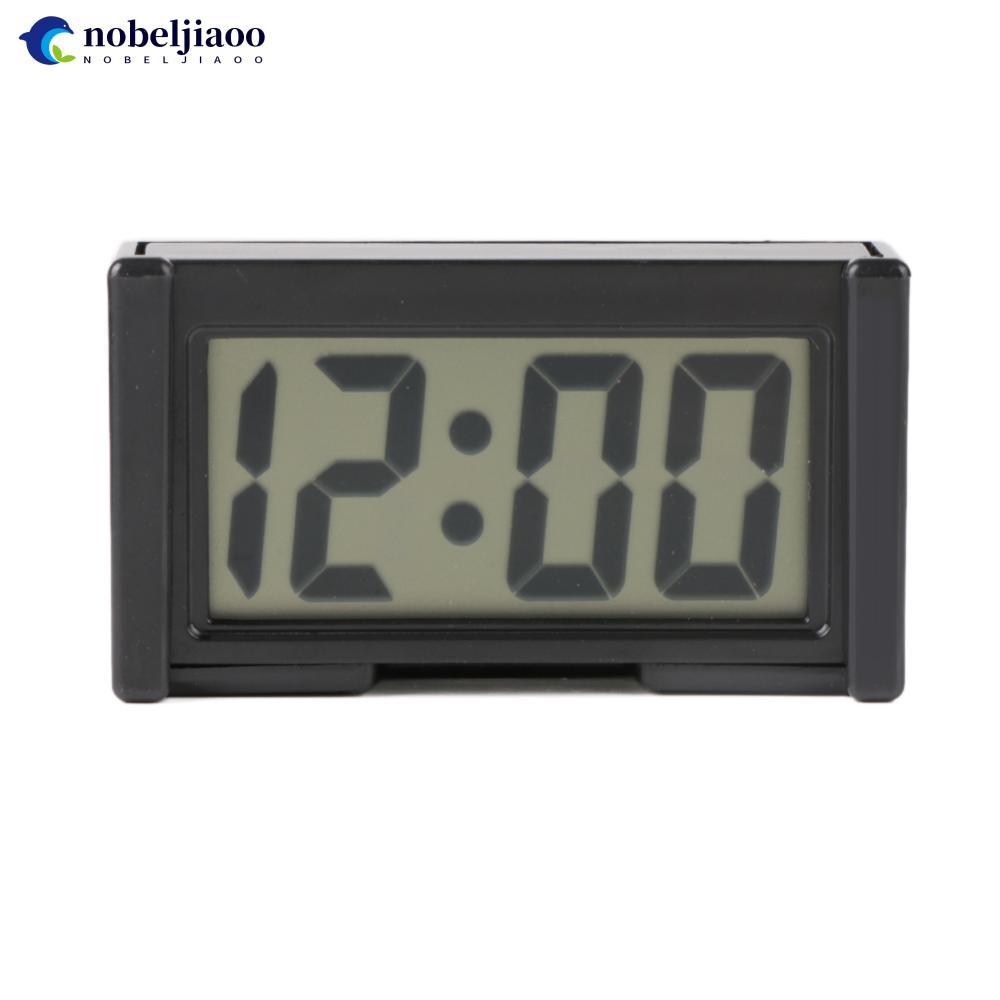 NOBELJIAOO Mini Relógio De Carro Auto Caminhão Painel Tempo-Adesivo Suporte Veículo Eletrônico Digital R3T9