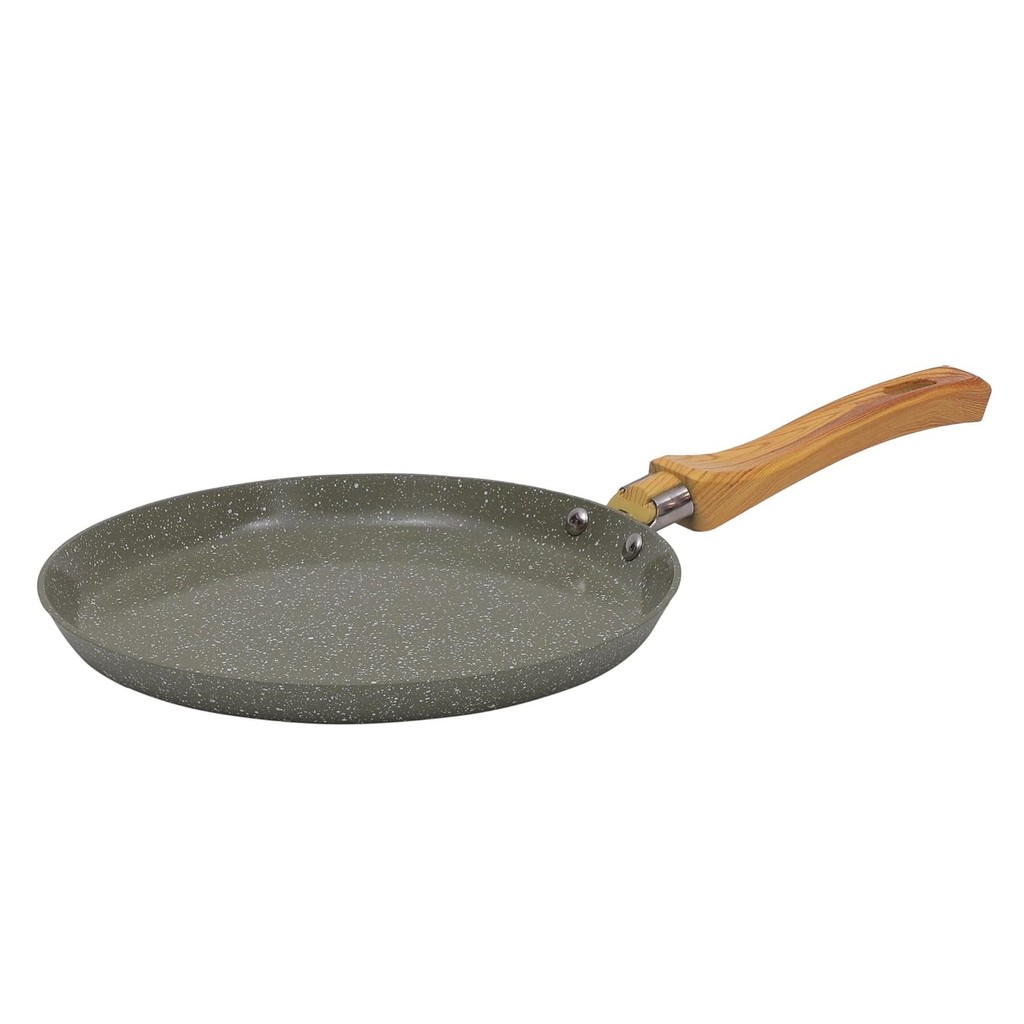 Frigideira Panquequeira 22cm Antiaderente Cerâmico Crepioca Esmeralda Tapioca Tapioqueira Ovos Omelete Panqueca Crepe