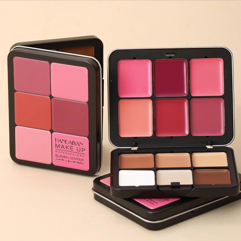 TKEY 12 Cores Em Uma Paleta De Rosto Fosco Contorno Bronzer Iluminador Blush Tudo Um Kit De Maquiagem Escultura Facial S
