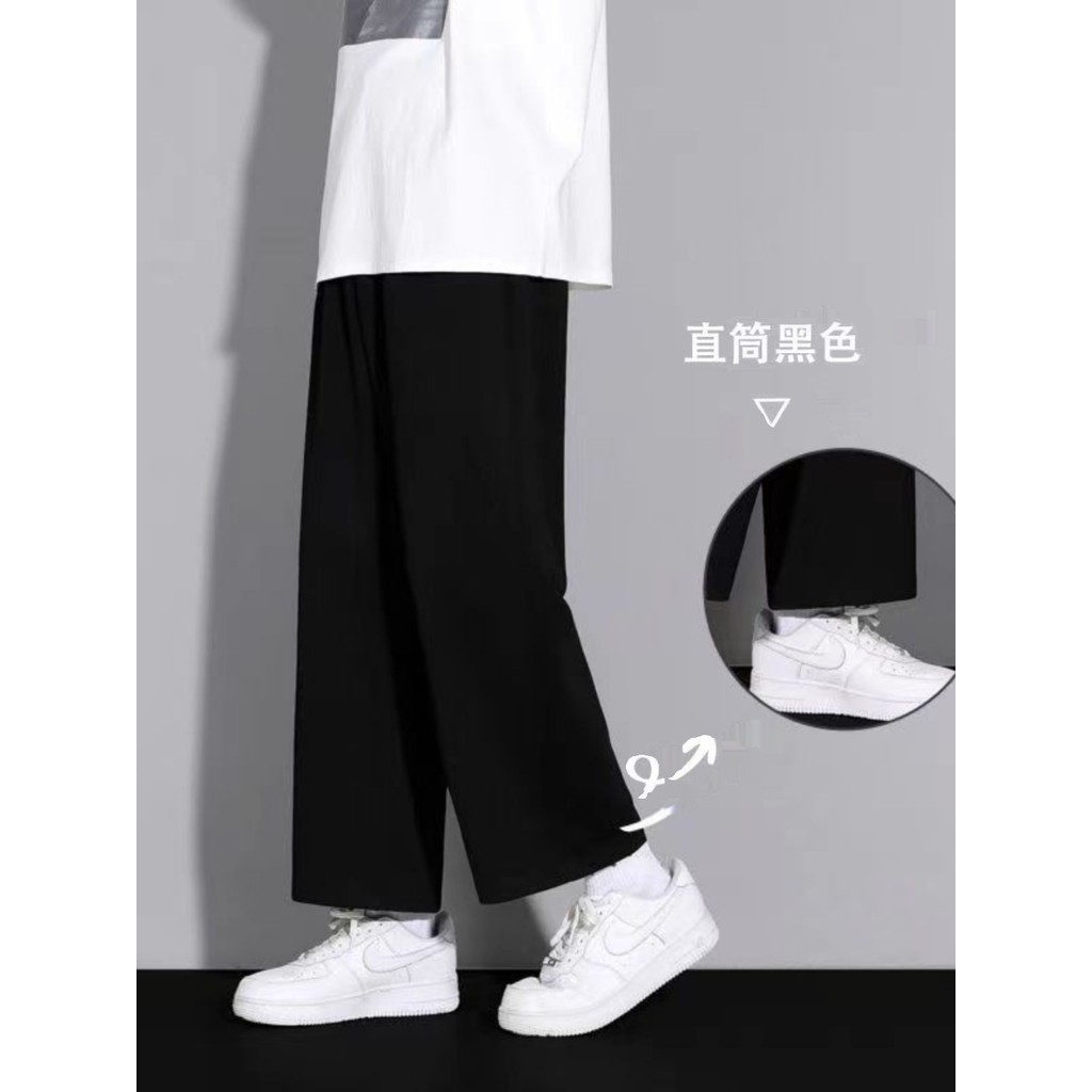 Cinza tornozelo comprimento calças esportivas masculinas verão calças casuais tamanho grande fino Sweatpants primavera o